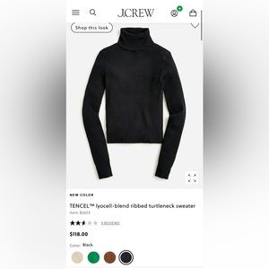 Black J.crew turtle neck sweater